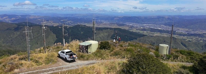 Mt Climie Repeater site from February 2025